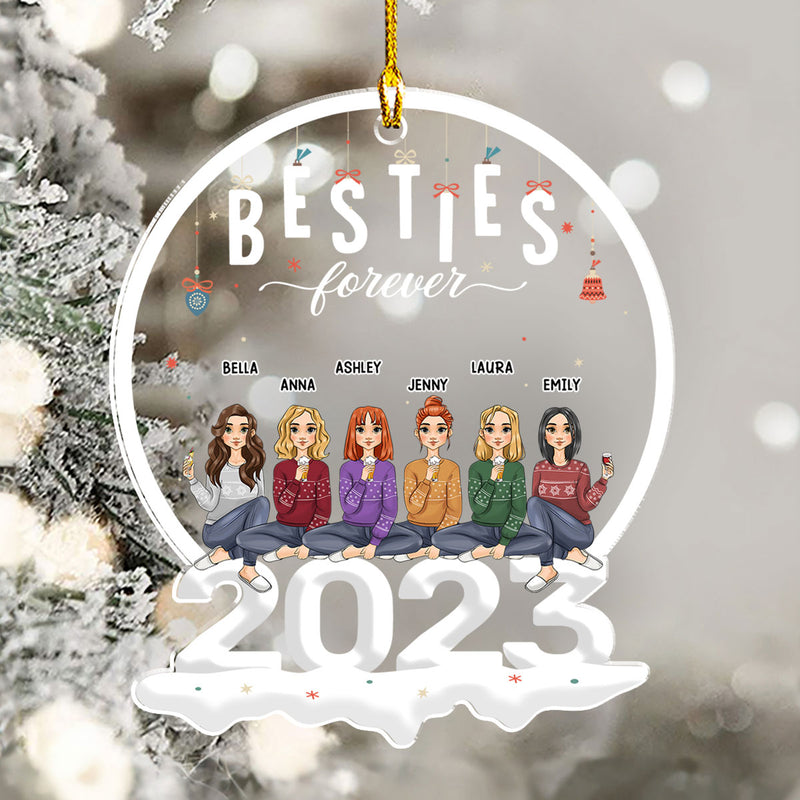 Besties 2023 - Personalized Custom Acrylic Ornament