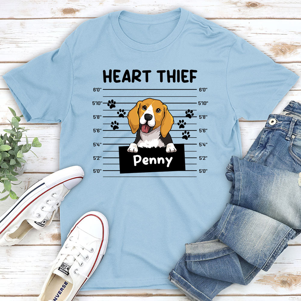 Heart Thief Personalized Dogs Owner Life Custom Unisex T-shirt