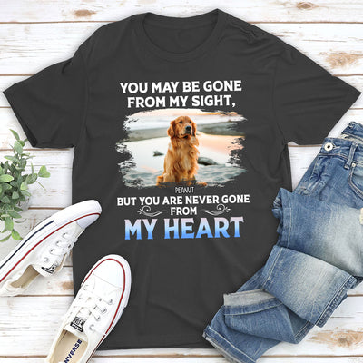 Never Gone From My Heart - Personalized Custom Unisex T-shirt