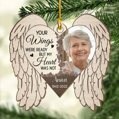 The Wings - Personalized Custom 1-layered Wood Ornament