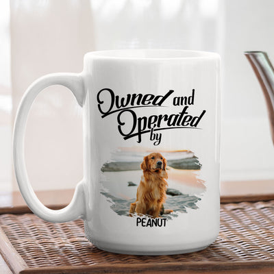 Operated By My Furbaby - Personalized Custom Coffee Mug