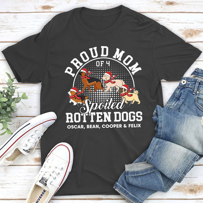 Proud Dad Mom Dogs - Personalized Custom Unisex T-shirt