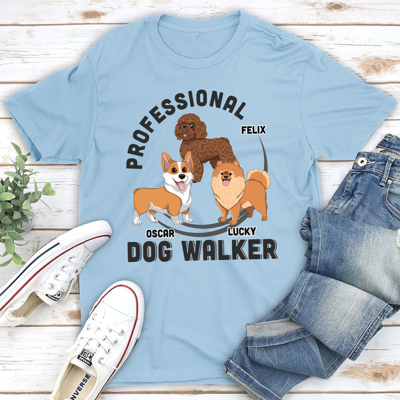 The Dog Walker - Personalized Custom Unisex T-shirt