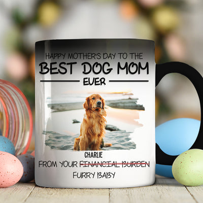 Happy Mother's Day To The Best Fur Mom Ever - Personalized Custom Color Changing Mug