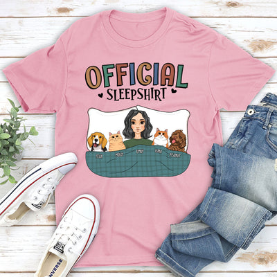 Official Sleepshirt With Pets - Personalized Custom Unisex T-shirt