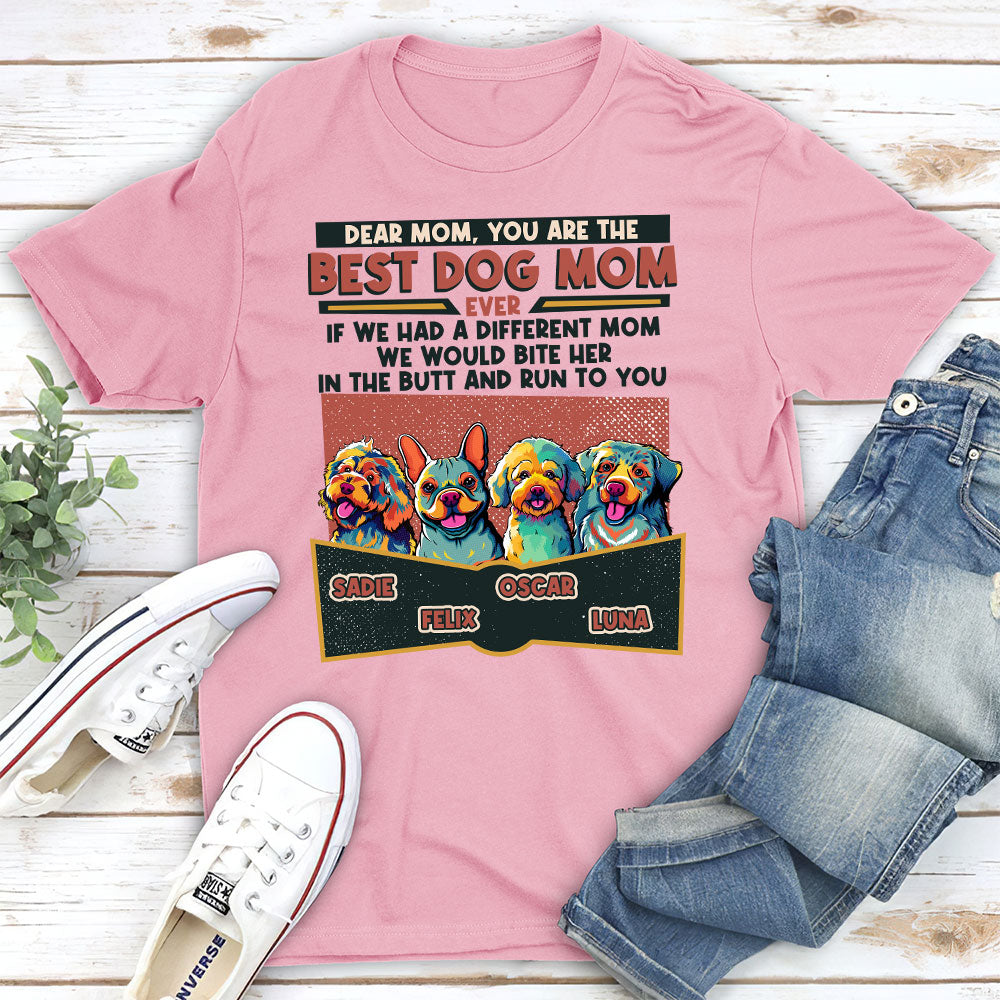 Best Dog Ever PopArt Personalized Custom Unisex T shirt PAWSIONATE