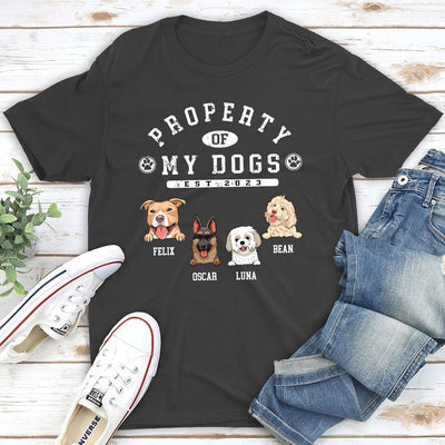 Property Of Dogs - Personalized Custom Unisex T-shirt