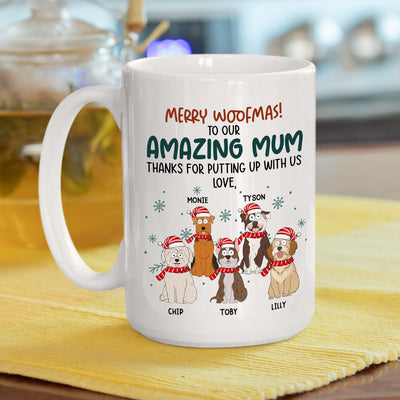 Funny Woofmas - Personalized Custom Coffee Mug