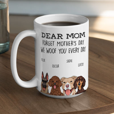 We Woof You Mom Dad - Personalized Custom Coffee Mug