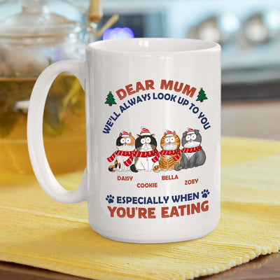 Look Up When Eating - Personalized Custom Coffee Mug