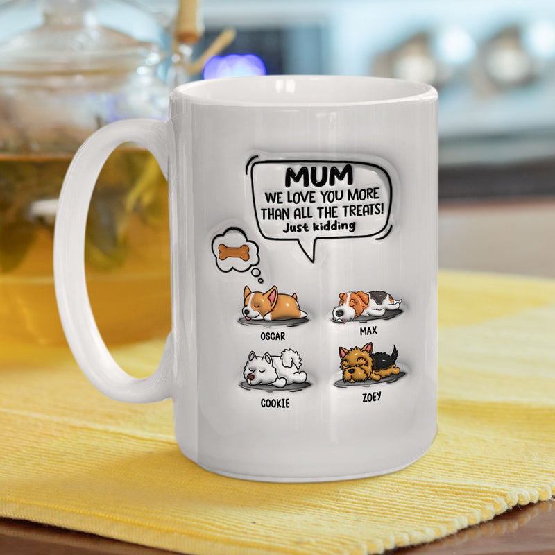 Mom I Love You - Personalized Custom 3D Inflated Effect Mug