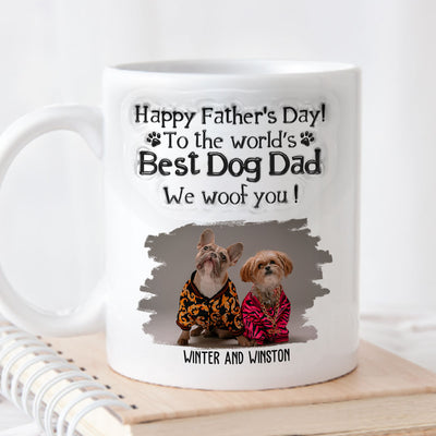 My Best Dog Dad - Personalized Custom 3D Inflated Effect Mug