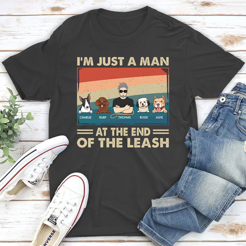 Dog Dad The Leash - Personalized Custom Unisex T-shirt