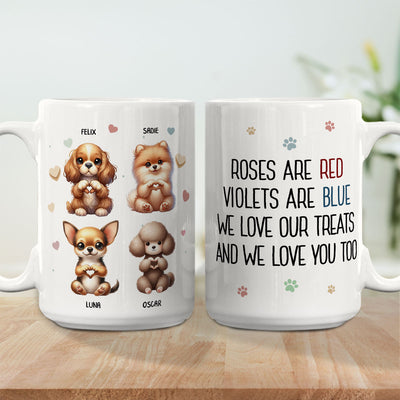 I Love My Treats And You - Personalized Custom Coffee Mug