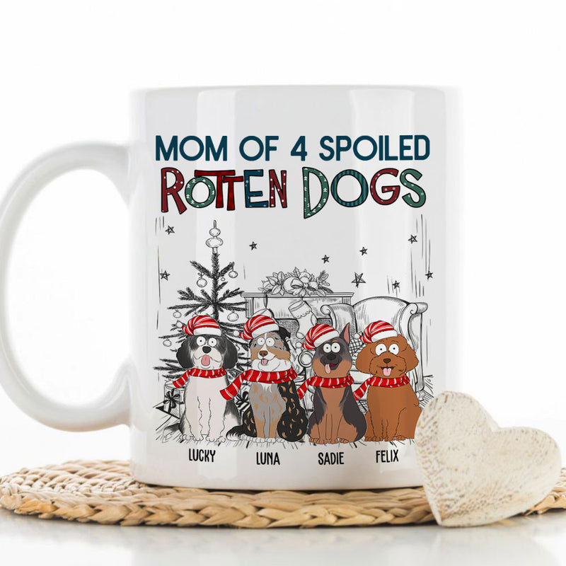 Dad Of A Spoiled Rotten Dog - Personalized Custom Coffee Mug