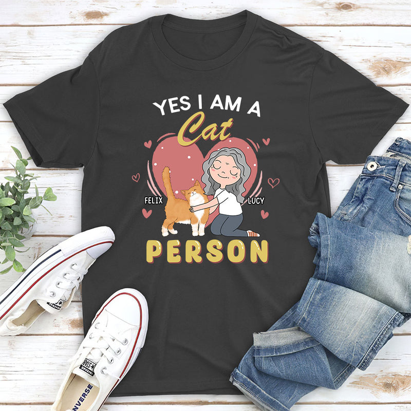 A Cat Person - Personalized Custom Unisex T-shirt