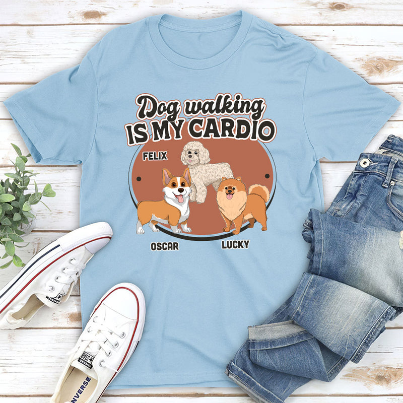 Walk With Dog - Personalized Custom Unisex T-shirt