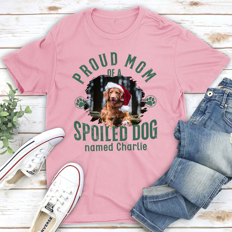 Proud Mom Of Simple Dog - Personalized Custom Unisex T-shirt