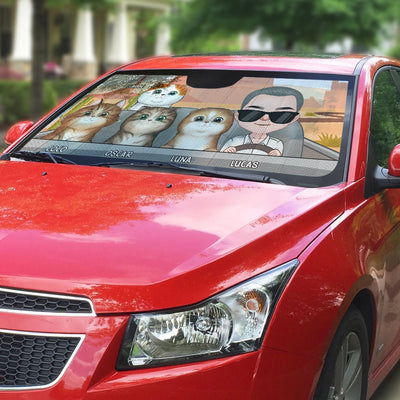 I Must Go - Personalized Car Sunshade