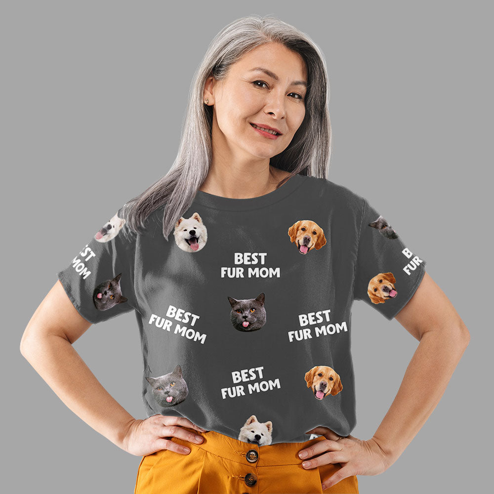 Best Mom Dad Pet Face - Personalized Custom All-over-print T-shirt