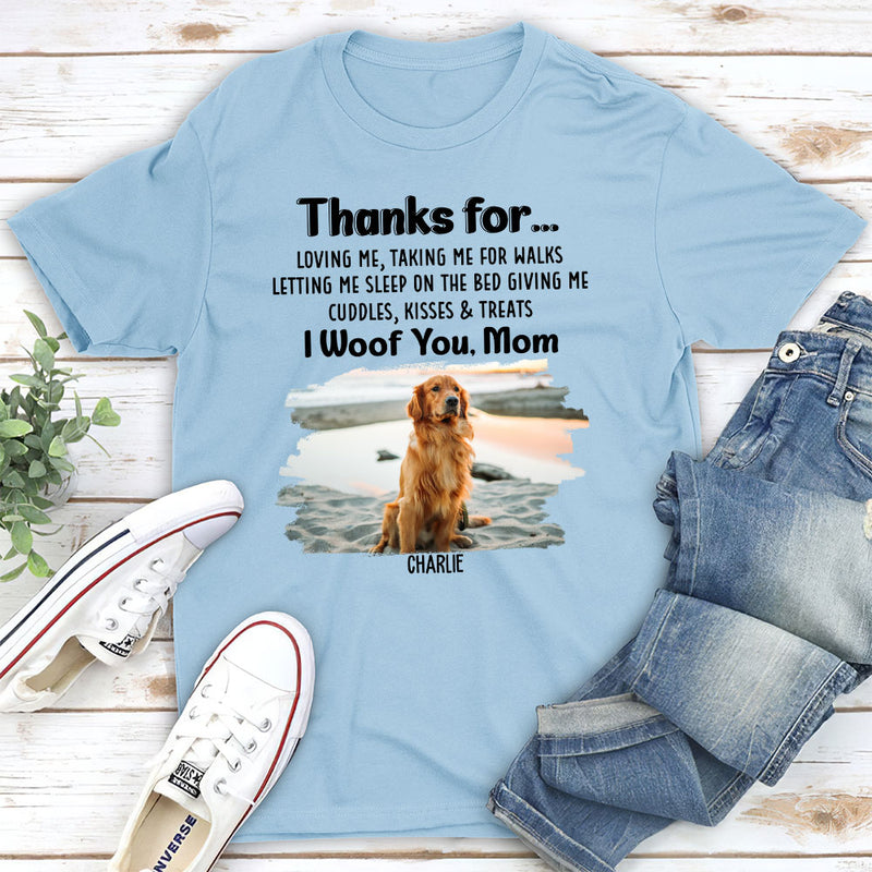 Thankful To Dad - Personalized Custom Unisex T-shirt