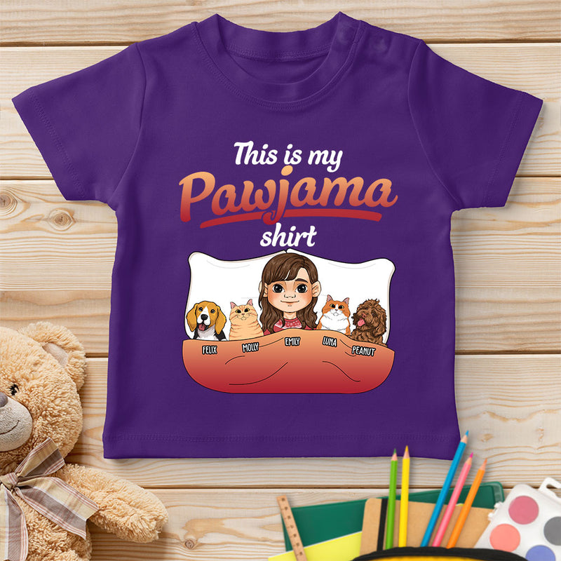 Pajama With Pet - Personalized Custom Youth T-shirt