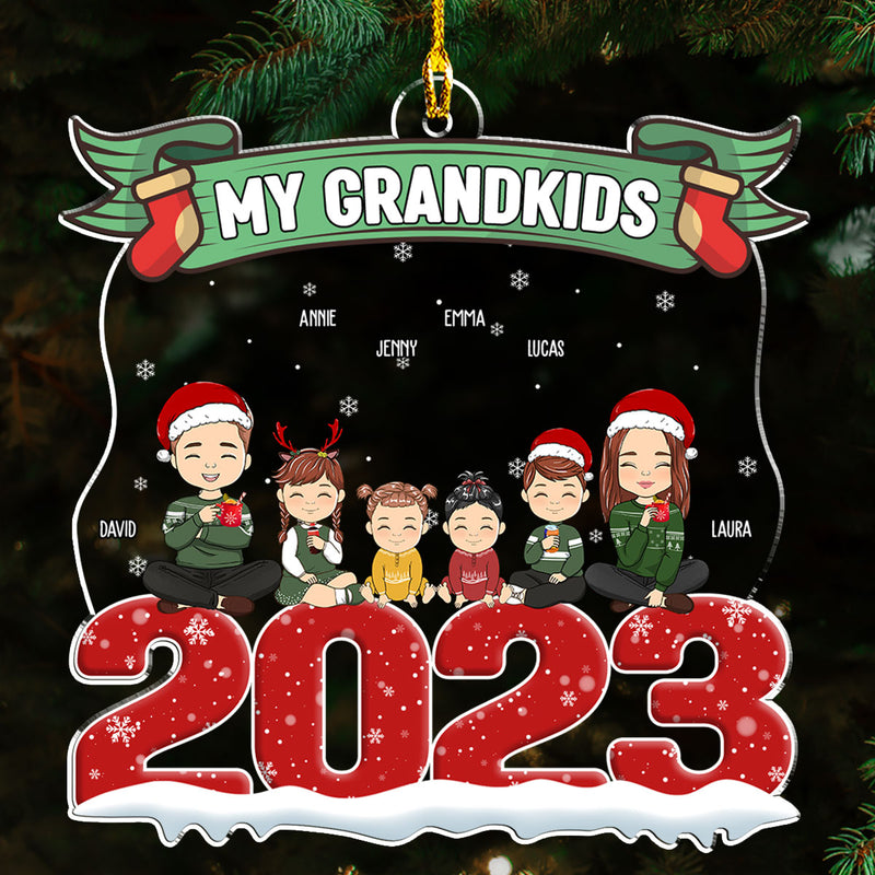 2023 Grandkids - Personalized Custom Acrylic Ornament