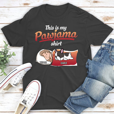 Holiday Pawjama With Dog - Personalized Custom Unisex T-shirt