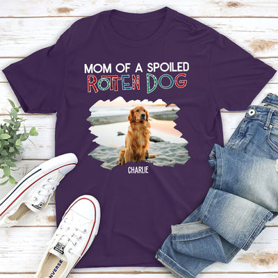 Dad Of A Spoiled Rotten Dog 2 - Personalized Custom Unisex T-shirt