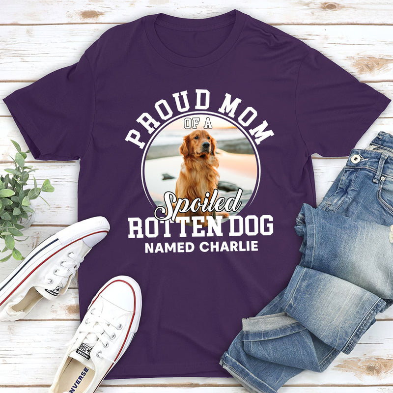 Proud Dad Mom Dogs - Personalized Custom Unisex T-shirt