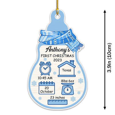 Baby First Christmas 1 - Personalized Custom Acrylic Ornament