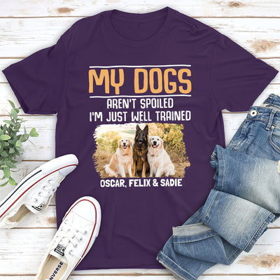 Well Trained Dogs - Personalized Custom Unisex T-shirt