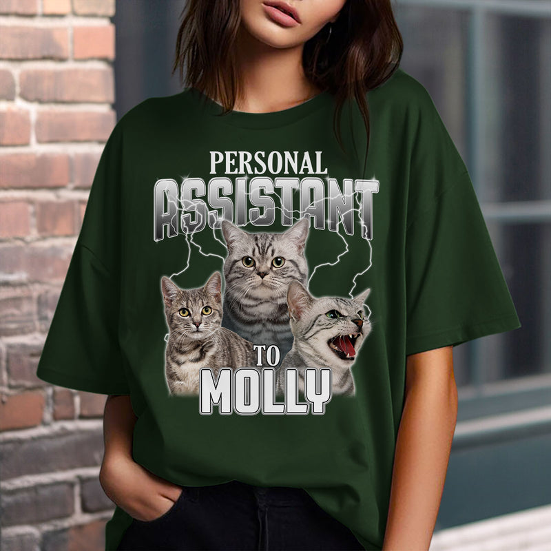 Personal Assistant Custom Photo Vintage - Personalized Custom Unisex T-shirt