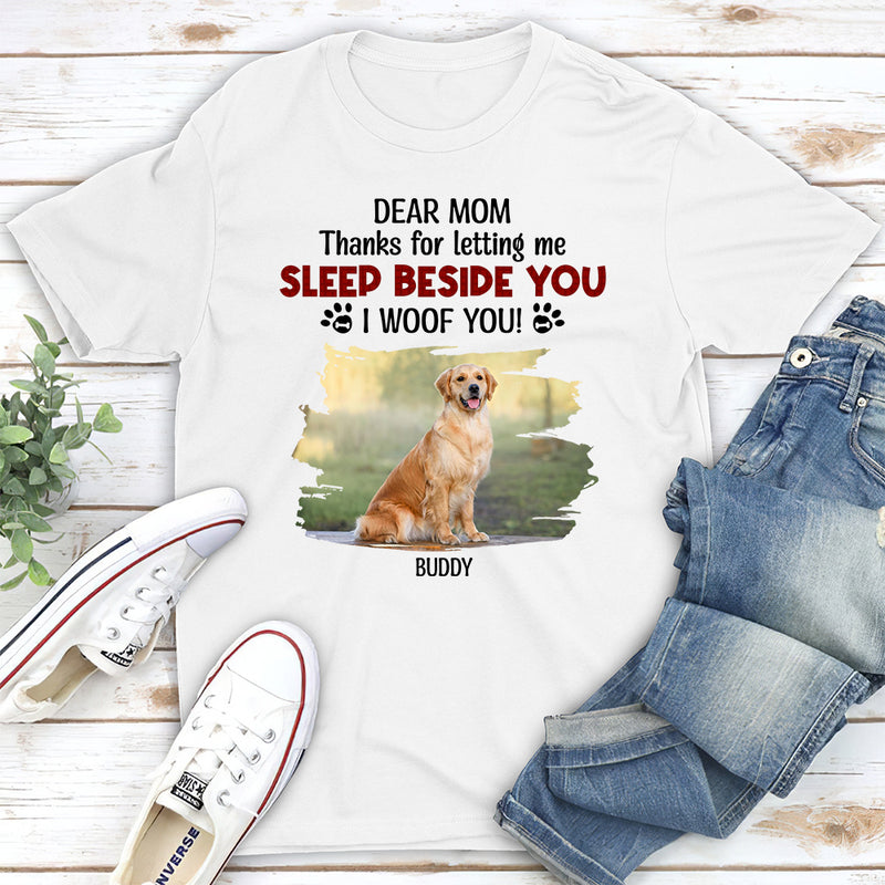 Letting Me Sleep Beside You - Personalized Custom Unisex T-shirt