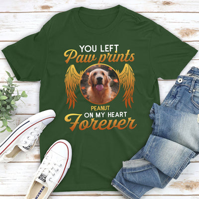 On My Heart Forever - Personalized Custom Unisex T-shirt