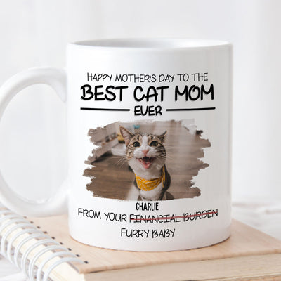 Happy Mother's Day To The Best Fur Mom Ever - Personalized Custom Coffee Mug