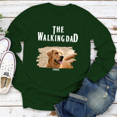 The Walking Dad - Personalized Custom Long Sleeve T-shirt