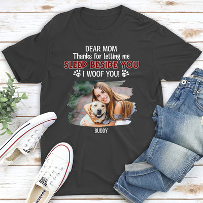 Letting Us Sleep Beside You Photo - Personalized Custom Unisex T-shirt