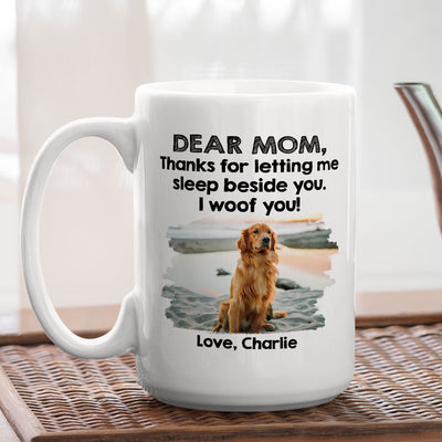 Sleep Beside Dog 2 - Personalized Custom Coffee Mug