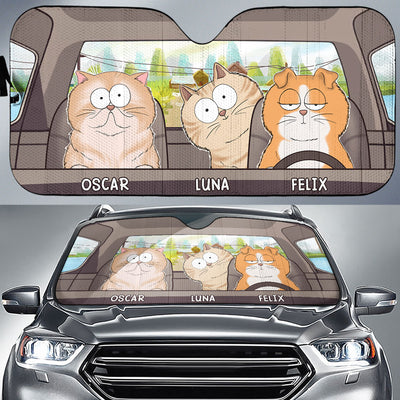 Cool Kitty - Personalized Car Sunshade