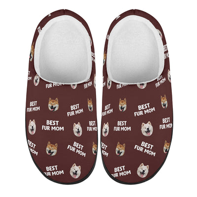 Best Mom Dad Pet Face - Personalized Custom Plush Slippers