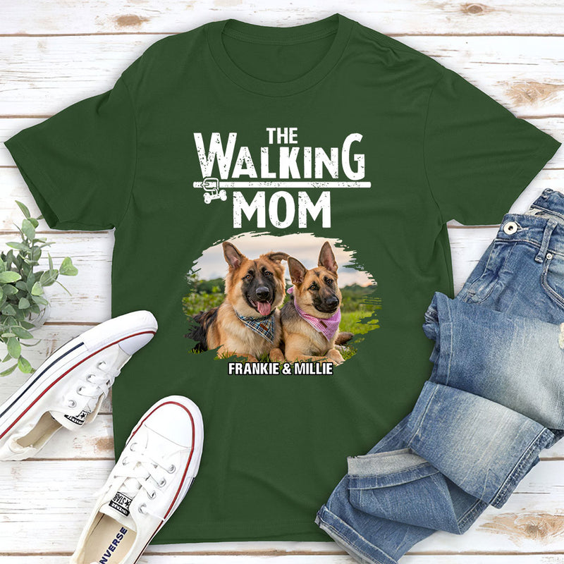 Walking Dad Mom - Personalized Custom Unisex T-shirt