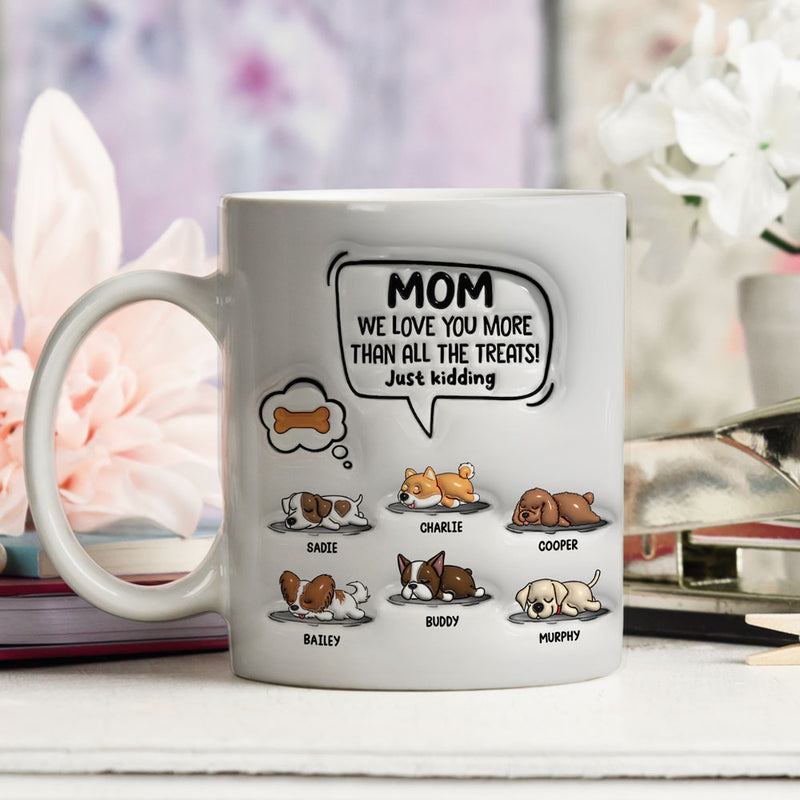 Mom I Love You - Personalized Custom 3D Inflated Effect Mug