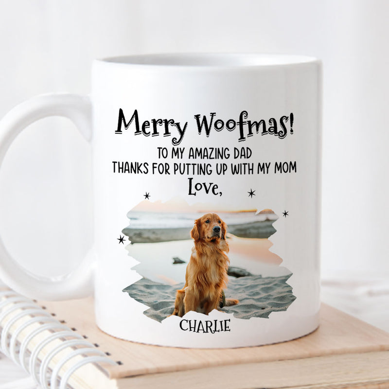 Amazing Christmas With Dog - Personalized Custom Coffee Mug