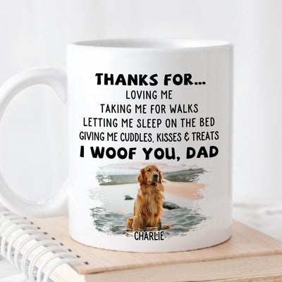 Thanks For Loving Me - Personalized Custom Coffee Mug