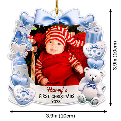 Baby First Christmas 3 - Personalized Custom Acrylic Ornament