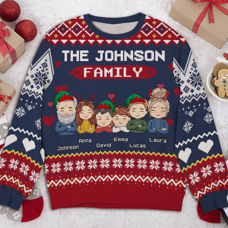 Family Sweatshirt - Personalized Custom All-Over-Print Sweatshirt