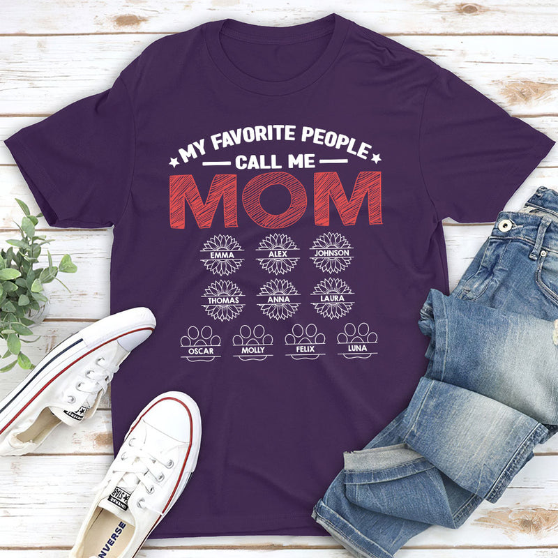 Call Me Dad Mom - Personalized Custom Unisex T-shirt