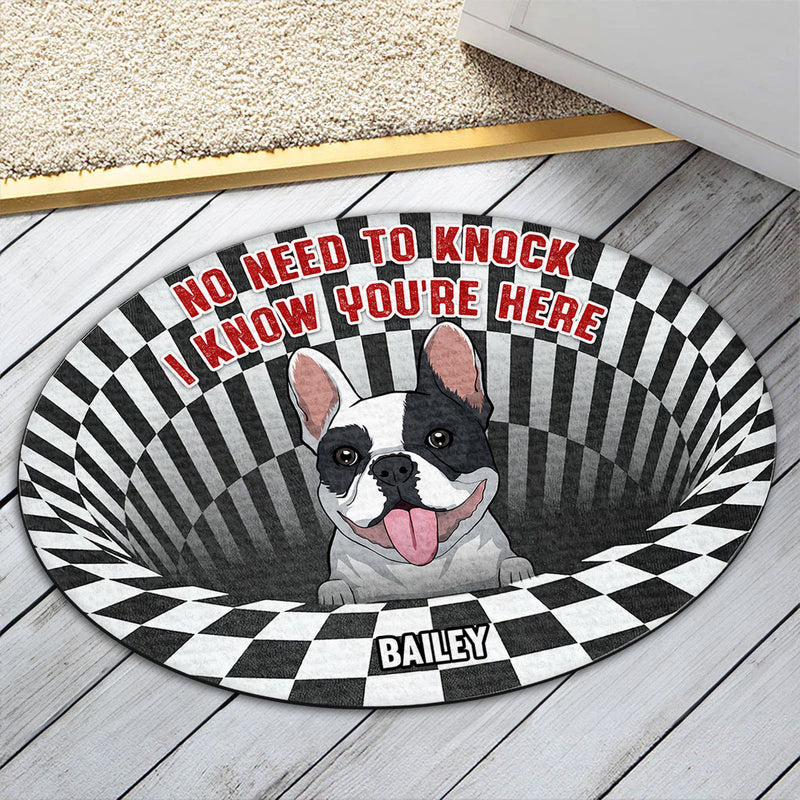 No Need To Knock - Personalized Custom Doormat