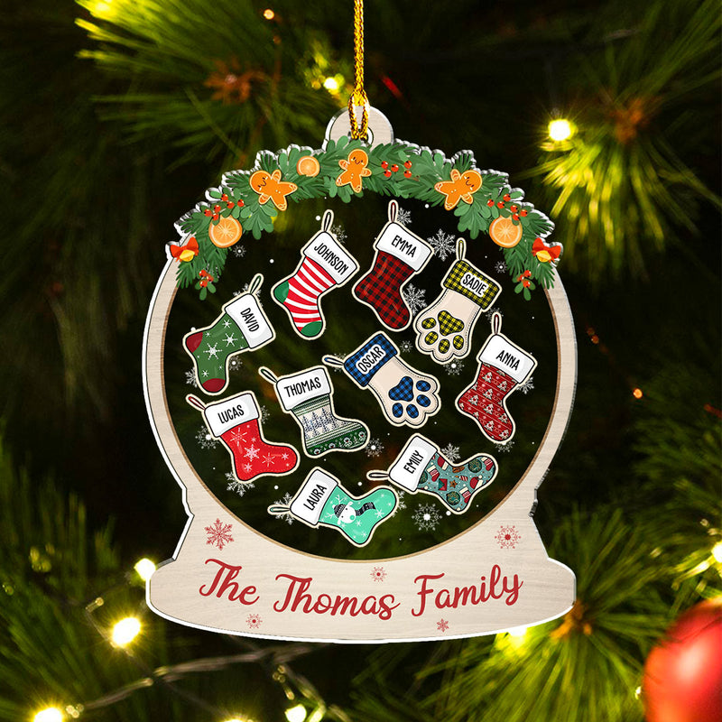 Airpow Vintage Christmas Ornaments Personalized Family Ornament